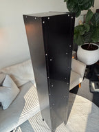 INDUSTRIAL Black 5 Door Metal Locker Storage Cabinet 66” Tall