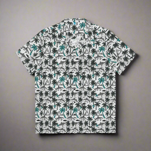 SHARK INVASION // button tee