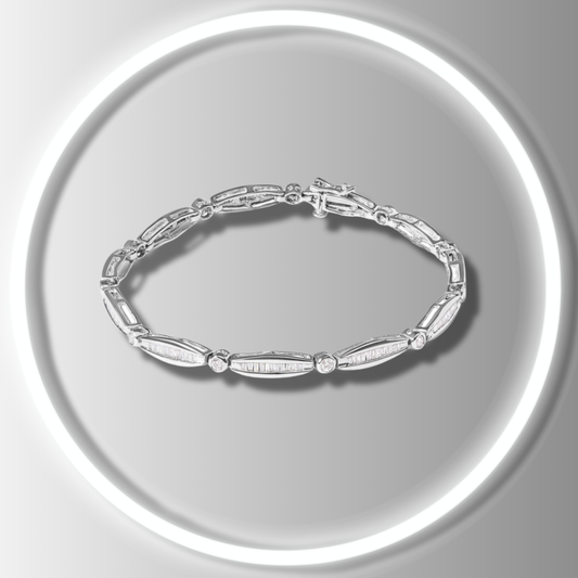 DIAMOND CELESTIA // 14k white gold bracelet