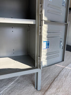 INDUSTRIAL Grey/Gray 6 Door Metal Locker Storage Cabinet 77.4” Tall