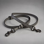 COACH Replacement Gray Leather Bag Strap Gunmetal Hardware Add On New (org $95)
