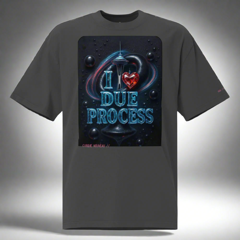 [faded needle] DUE PROCESS// CottonTee