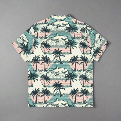 SUNSET SHARK // button tee
