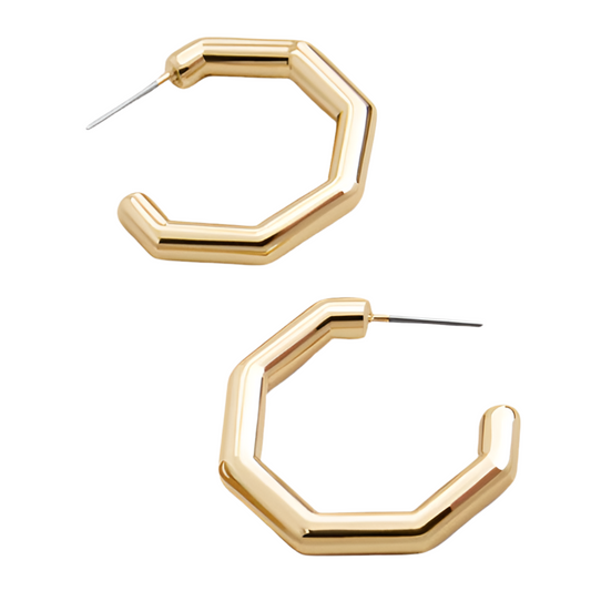 HEX CROP CIRCLE // earrings