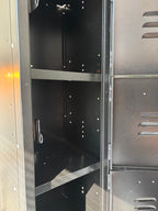 INDUSTRIAL Black 5 Door Metal Locker Storage Cabinet 66” Tall