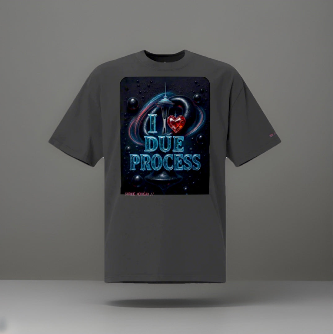 [faded needle] DUE PROCESS// CottonTee