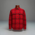 COACH Designer Long Sleeve Button Up Shirt Flannel Red Plaid Size L (org $350)