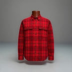 COACH Designer Long Sleeve Button Up Shirt Flannel Red Plaid Size L (org $350)