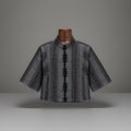 BABETTE 2006 Designer San Francisco Plaid Wool Blend Jacket Gray Zip Up Blazer