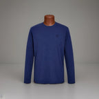 COACH Designer Long Sleeve T-Shirt 100% Cotton Navy Blue Rexy Patch Size Small (org $125)