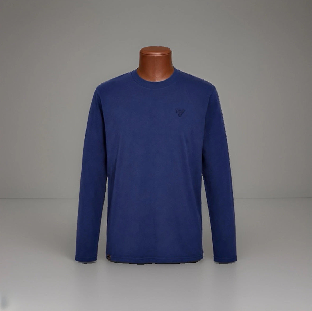 COACH Designer Long Sleeve T-Shirt 100% Cotton Navy Blue Rexy Patch Size Small (org $125)