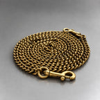 COACH Designer Bag Chain Strap Gold/Antique Brass Metal w/ Leash Clip (org $150)