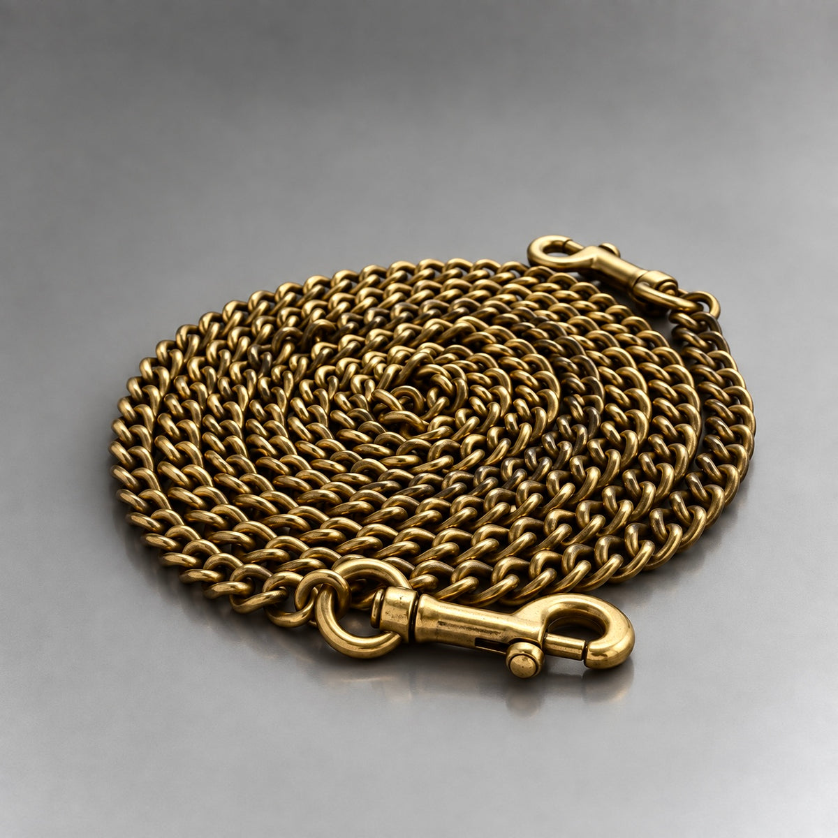 COACH Designer Bag Chain Strap Gold/Antique Brass Metal w/ Leash Clip (org $150)