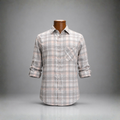 RAG & BONE New York Plaid Button-Down Shirt Pocket Gray Pink/White Cotton Small