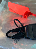 OFF-WHITE Industrial Keychain Black Logo Webbing Red Zip Tie Virgil Abloh