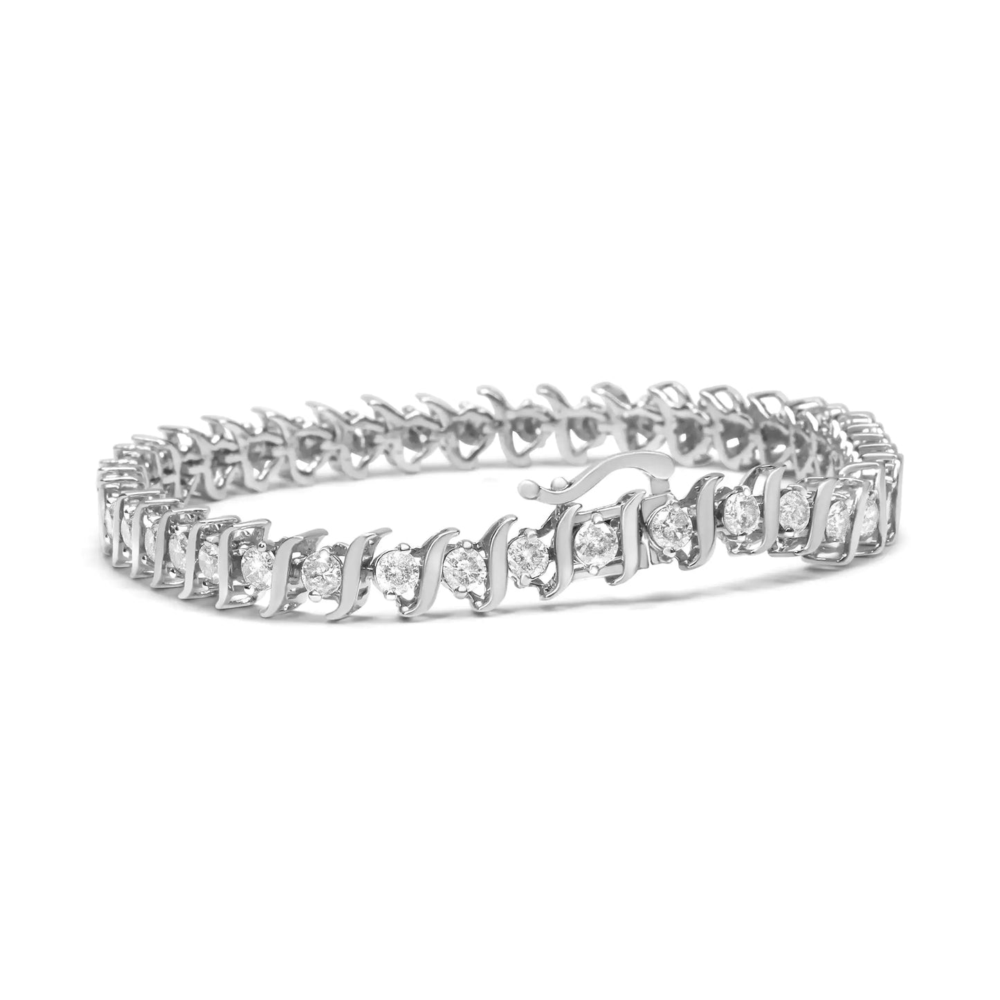 NOVA LINKS // diamond silver bracelet