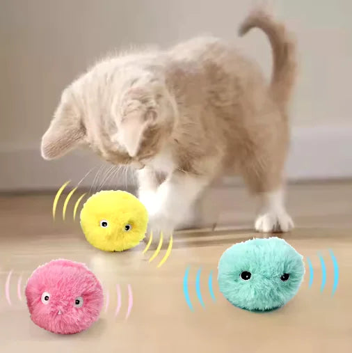 LUNARPAW ORB // plush electric catnip training toy