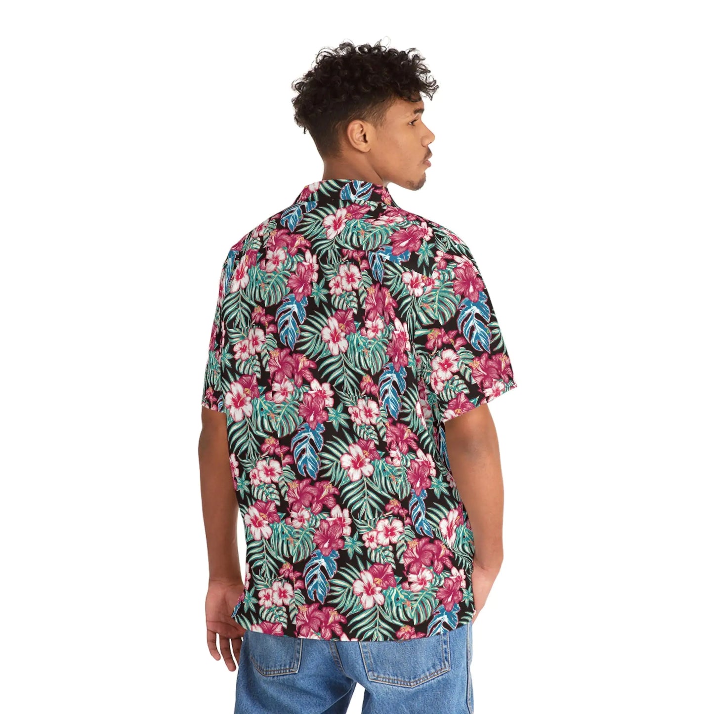 TROPICAL BLOOM // button tee