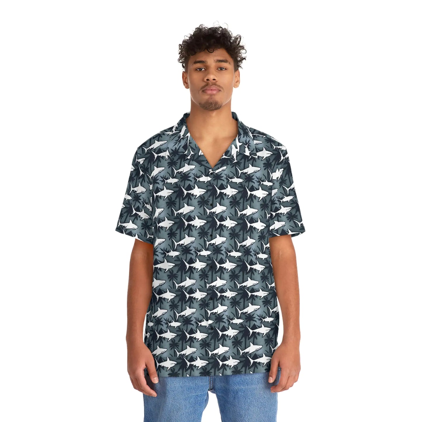 SHARK WAVE // button tee