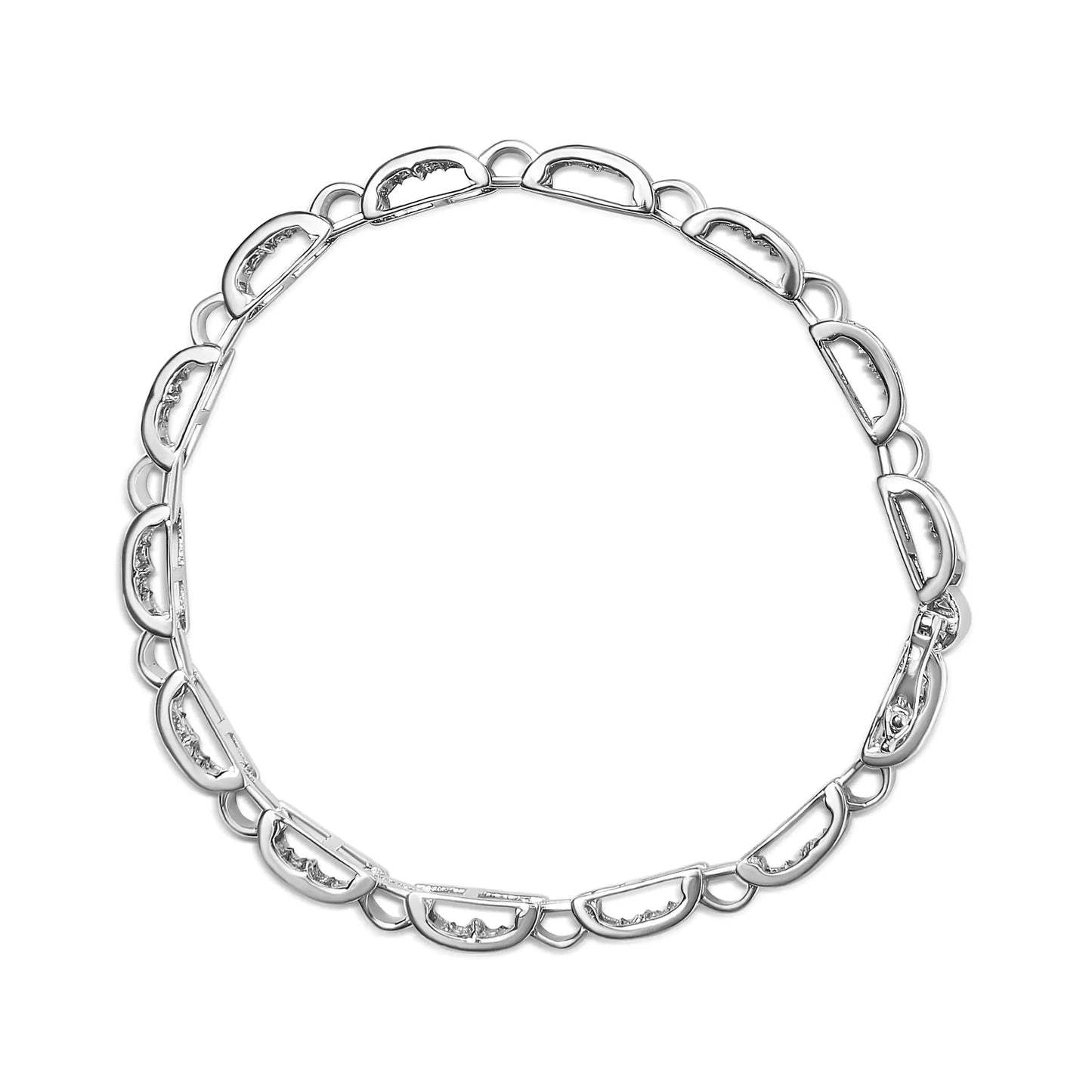 ROYAL ORBIT DIAMONDS // 14k white gold bracelet