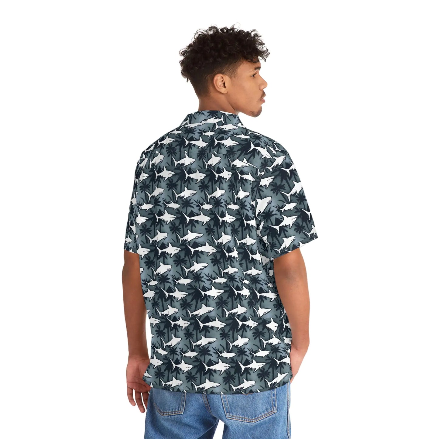 SHARK WAVE // button tee