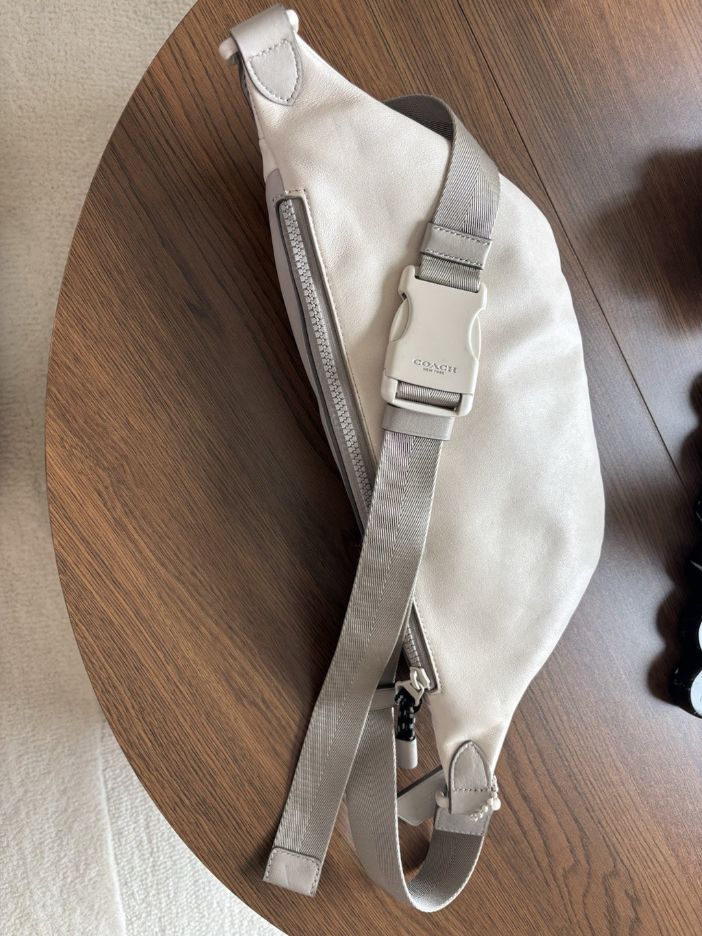 COACH Designer Rivington Cow Leather Belt Bag Fanny Pack Cross Sling (org $350)