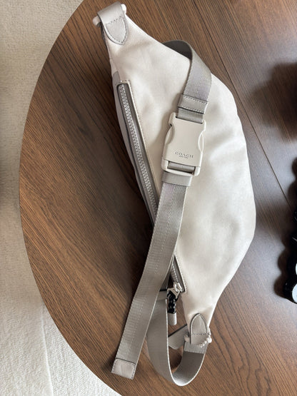 COACH Designer Rivington Cow Leather Belt Bag Fanny Pack Cross Sling (org $350)
