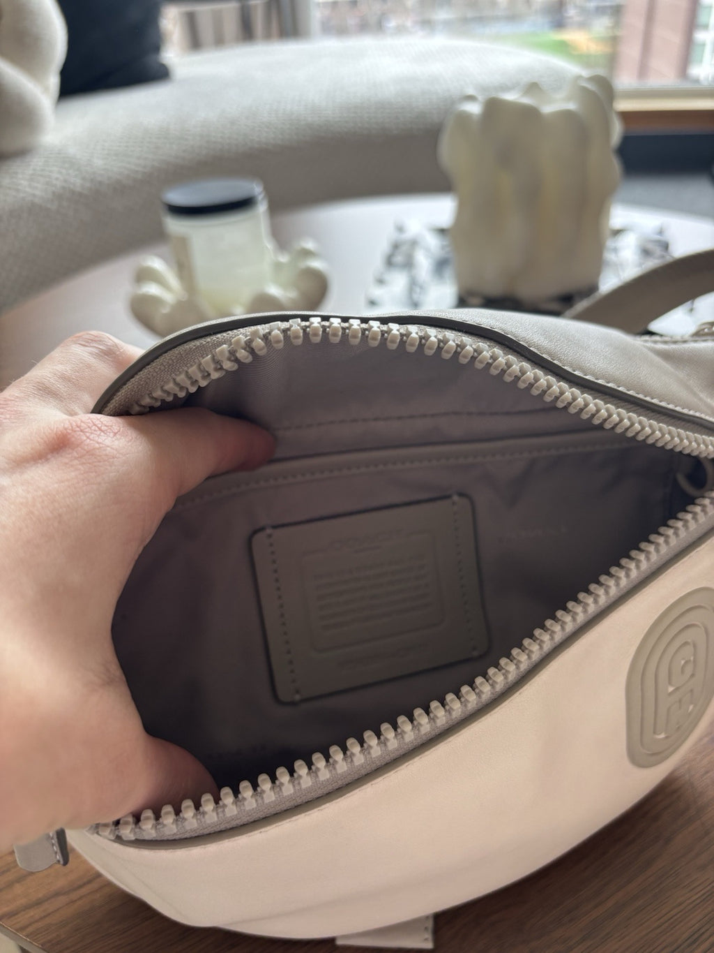 COACH Designer Rivington Cow Leather Belt Bag Fanny Pack Cross Sling (org $350)