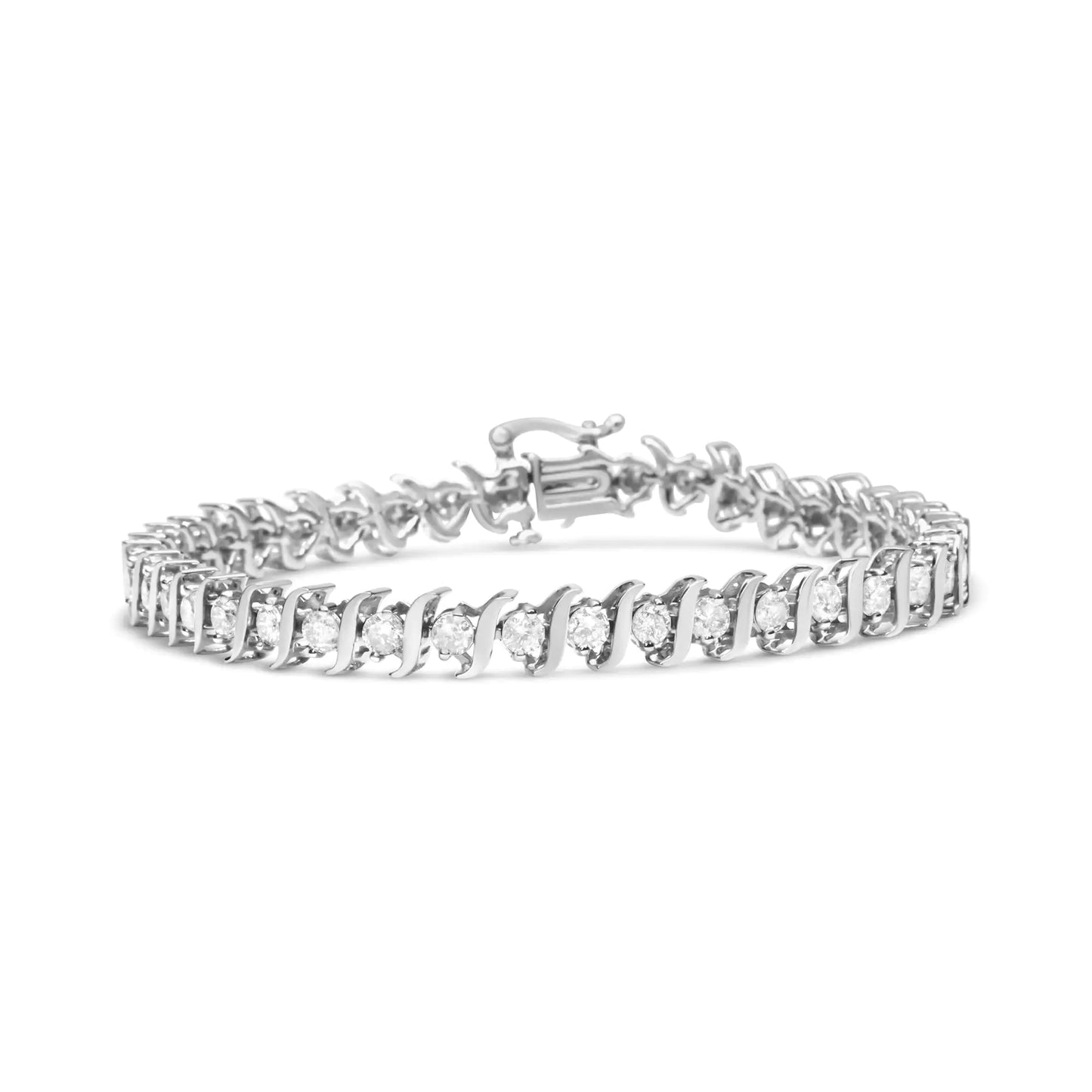 NOVA LINKS // diamond silver bracelet